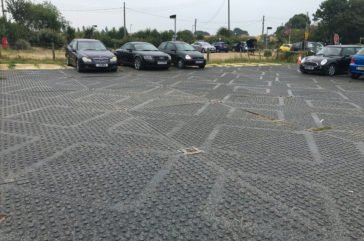 Overflow car park matting
